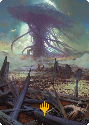 Swamp Art Card (Gold-Stamped Planeswalker Symbol) (ASMH3-024) - Art Series: Modern Horizons 3