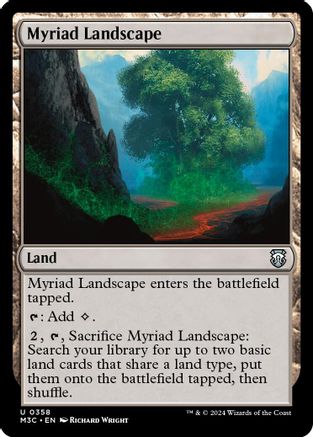 Myriad Landscape (Ripple Foil) (M3C-358) - Modern Horizons 3 Commander Foil