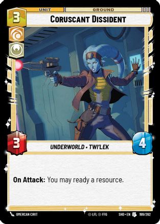 Coruscant Dissident (199/262) - Shadows of the Galaxy Foil