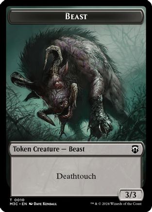 Beast (0010) // Shapeshifter (0008) Double-Sided Token (M3C-10 // 8) - Commander: Modern Horizons 3