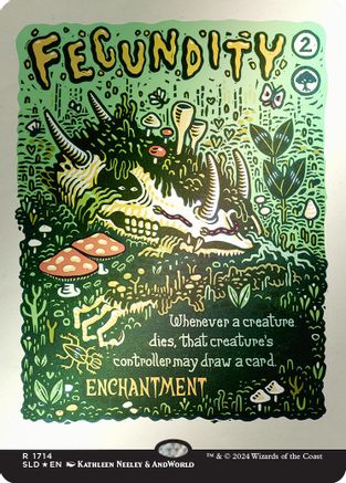 Fecundity (Rainbow Foil) (SLD-1714) - Secret Lair Drop Series Foil