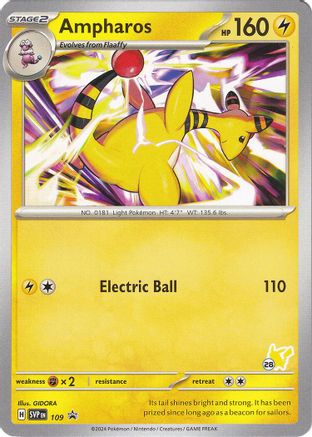 Ampharos - Pikachu (109) [Battle Academy 2024] - Promo