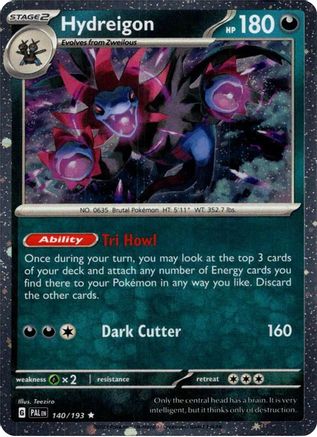 Hydreigon (Cosmos Holo) (140) Holofoil [Blister Exclusives] - Rare