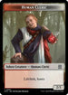 Human Cleric // Plot Double-Sided Token (OTP-1 // 20) - Outlaws of Thunder Junction: Breaking News