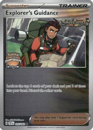 Explorer's Guidance (Regional Championships) [Staff] (147/162) Reverse Holofoil [League & Championship Cards] - Uncommon