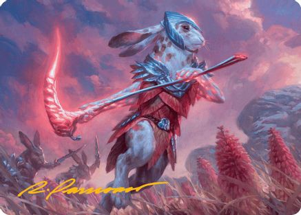 Baylen, the Haymaker Art Card (Gold-Stamped Signature) (ASBLB-025) - Art Series: Bloomburrow