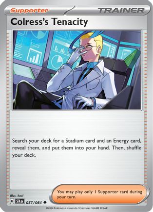 Colress's Tenacity (057/064) Reverse Holofoil [SV Shrouded Fable] - Uncommon