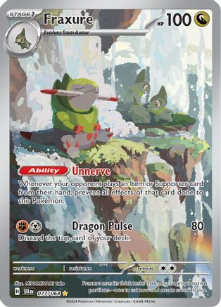 Fraxure (077/064) Holofoil [SV Shrouded Fable] - Illustration Rare