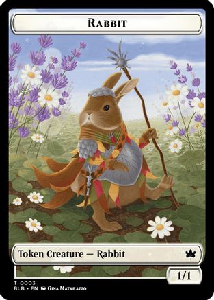 Rabbit // Finch Formation Double-Sided Token (BLB-3 // 6) - Bloomburrow Foil