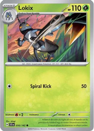 Lokix (016) Reverse Holofoil [Stellar Crown] - Common