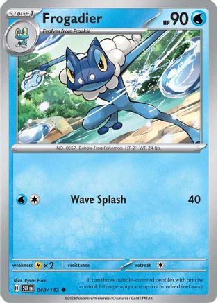 Frogadier (040) Reverse Holofoil [Stellar Crown] - Uncommon