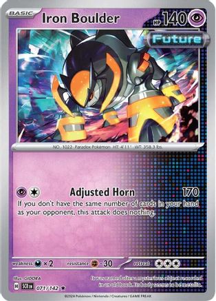Iron Boulder (071) Reverse Holofoil [Stellar Crown] - Rare