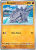 Rhyhorn 074  - Reverse Holofoil SV07 Stellar Crown - Common
