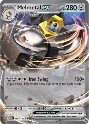 Melmetal ex (105) Holofoil [Stellar Crown] - Double Rare