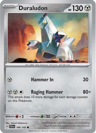 Duraludon (106) Reverse Holofoil [Stellar Crown] - Common