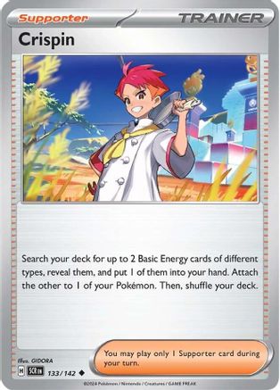 Crispin (133/142) Reverse Holofoil [Stellar Crown] - Uncommon