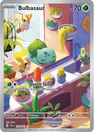 Bulbasaur (143) Holofoil [Stellar Crown] - Illustration Rare