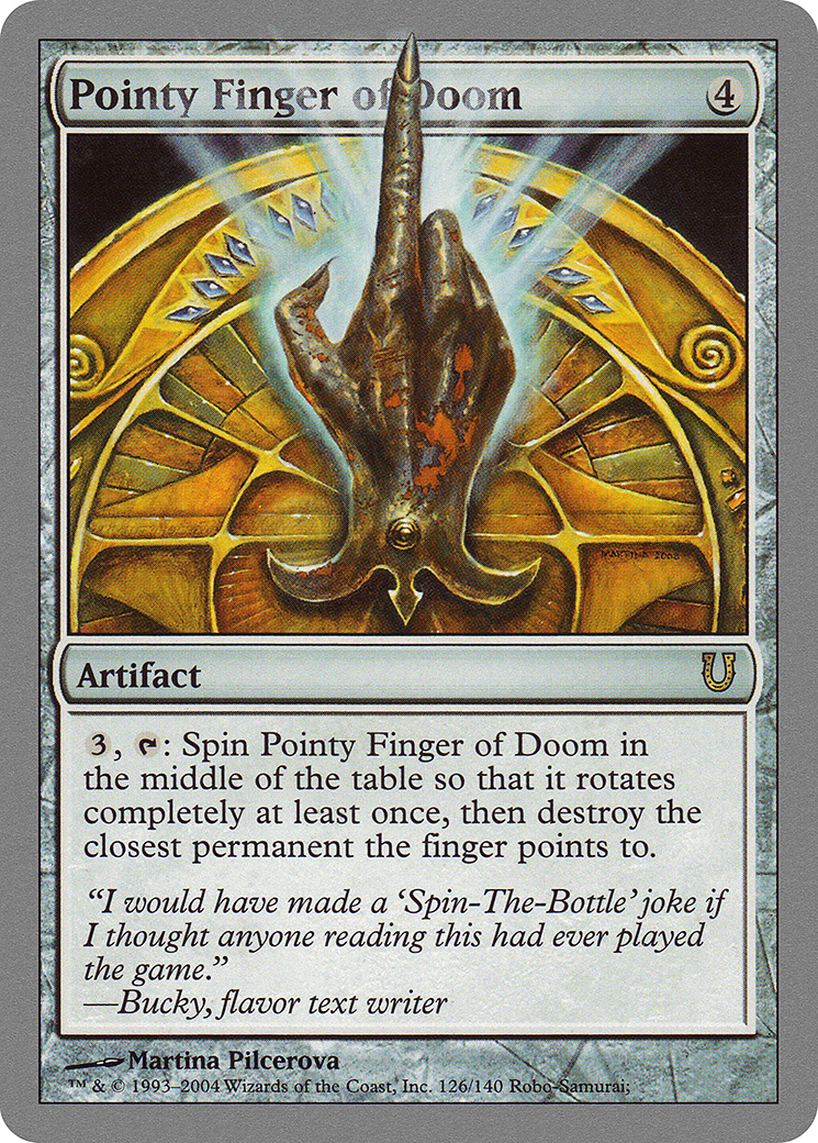 Pointy Finger of Doom (UNH-126) - Unhinged Foil