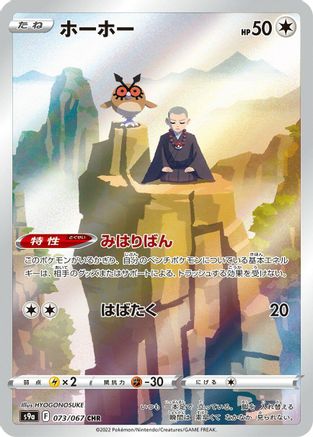 Hoothoot - 073/067 (073/067) - S9a Battle Region Holofoil