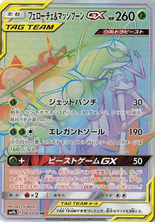 Pheromosa & Buzzwole GX - 063/054 (063/054) - SM9b Full Metal Wall Holofoil