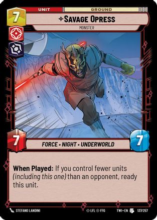 Savage Opress - Monster (137/257) - Twilight of the Republic
