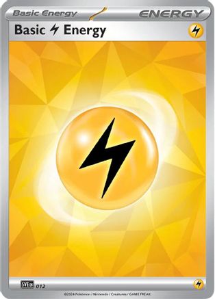 Basic Lightning Energy (012) Holofoil [SVE Scarlet & Violet Energies] - Common