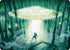 Unidentified Hovership Art Card (ASDSK-002) - Art Series: Duskmourn: House of Horror