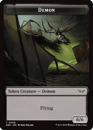 Demon Token (DSK-009) - Duskmourn: House of Horror