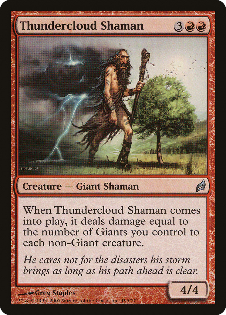 Thundercloud Shaman (LRW-195) - Lorwyn