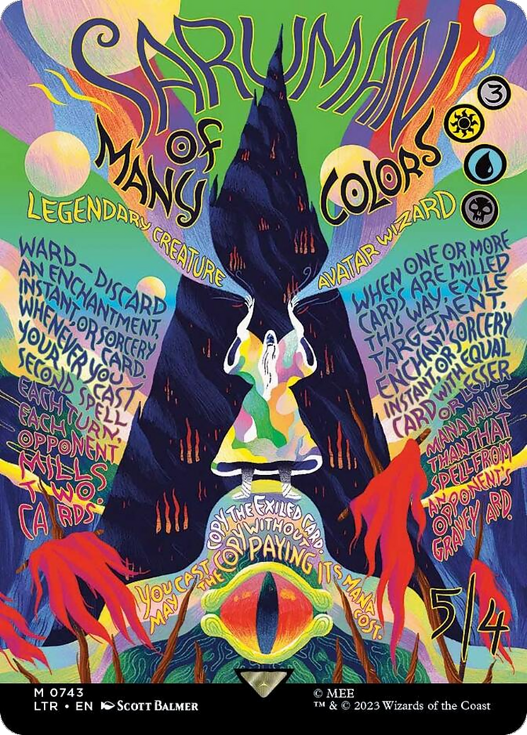 Saruman of Many Colors (Borderless Poster) (LTR-743) - The Lord of the Rings: Tales of Middle-earth Foil