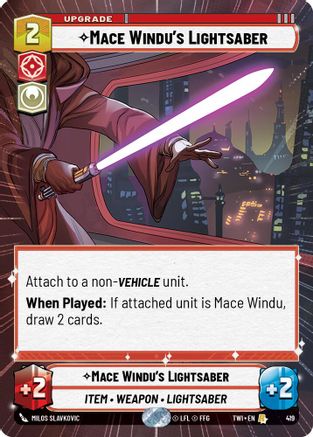 Mace Windu's Lightsaber (Hyperspace) (419) - Twilight of the Republic