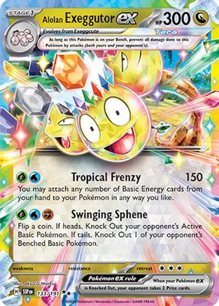 Alolan Exeggutor ex (133/191) Holofoil [Surging Sparks] - Double Rare