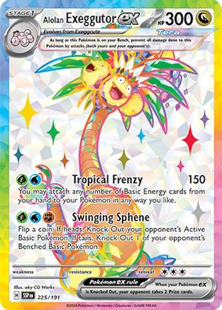 Alolan Exeggutor ex (225/191) Holofoil [Surging Sparks] - Ultra Rare
