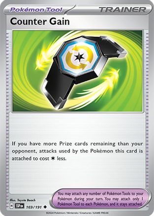 Counter Gain (169) Reverse Holofoil [Surging Sparks] - Uncommon