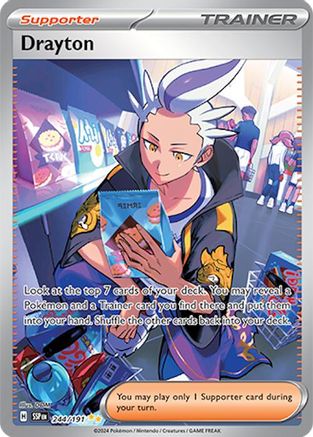 Drayton (244/191) Holofoil [Surging Sparks] - Special Illustration Rare