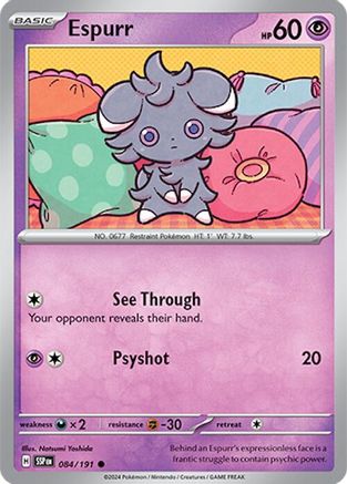 Espurr (084) Reverse Holofoil [Surging Sparks] - Common