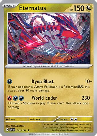 Eternatus (141) Reverse Holofoil [Surging Sparks] - Rare
