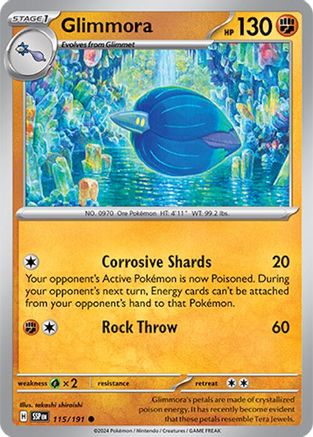 Glimmora (115) Reverse Holofoil [Surging Sparks] - Common