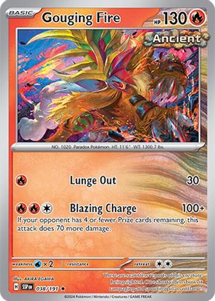 Gouging Fire (038) Holofoil [Surging Sparks] - Rare