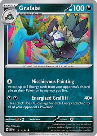 Grafaiai (121) Reverse Holofoil [Surging Sparks] - Uncommon