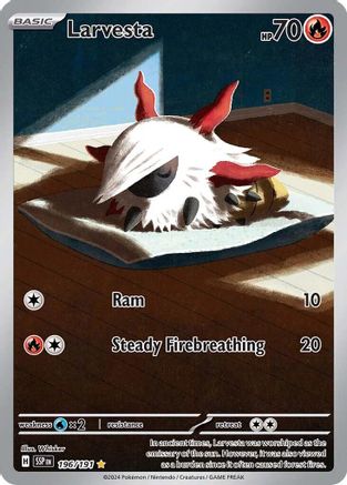 Larvesta (196/191) Holofoil [Surging Sparks] - Illustration Rare