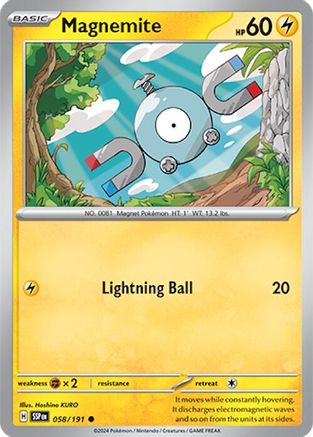 Magnemite (058) Reverse Holofoil [Surging Sparks] - Common
