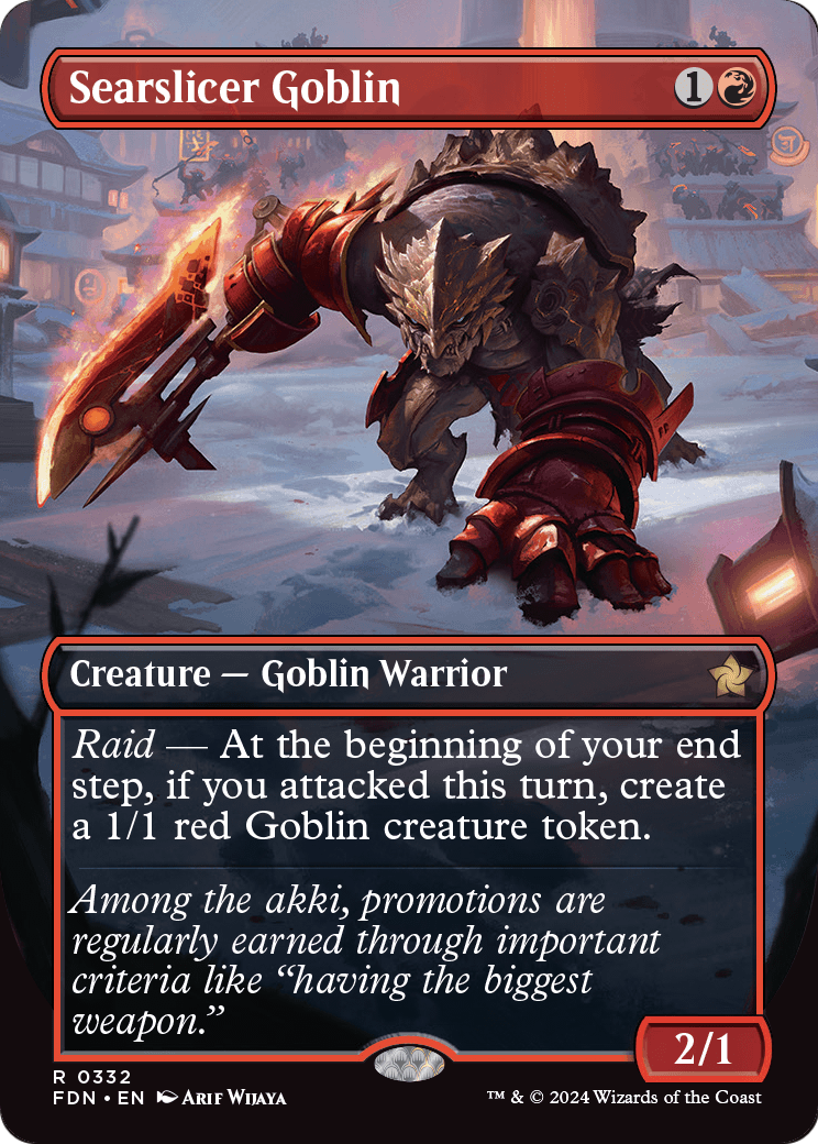 Searslicer Goblin (Borderless) (FDN-332) - Foundations