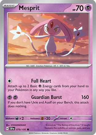 Mesprit (079/191) Reverse Holofoil [Surging Sparks] - Common