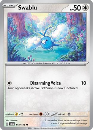 Swablu (148) Reverse Holofoil [Surging Sparks] - Common