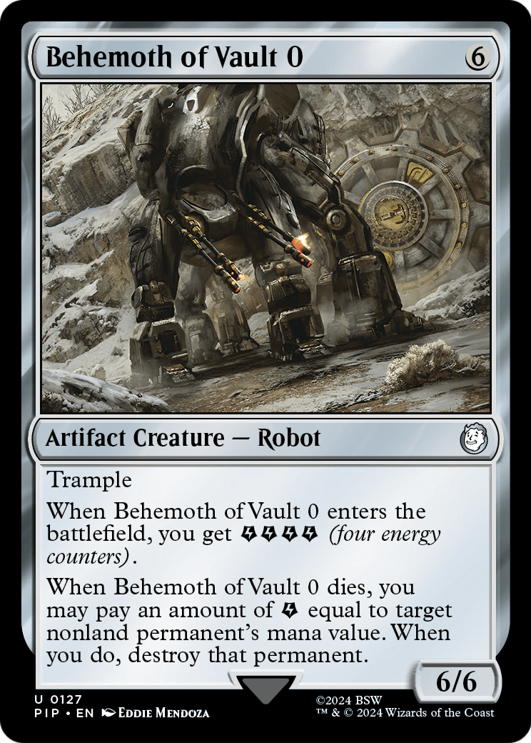 Behemoth of Vault 0 (PIP-127) - Fallout Foil