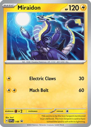 Miraidon (148) Holofoil [SV Scarlet & Violet Promo Cards] - Promo
