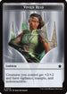 Emblem - Vivien Reid // Elf Warrior Double-Sided Token (FDN-25 // 19) - Foundations Foil