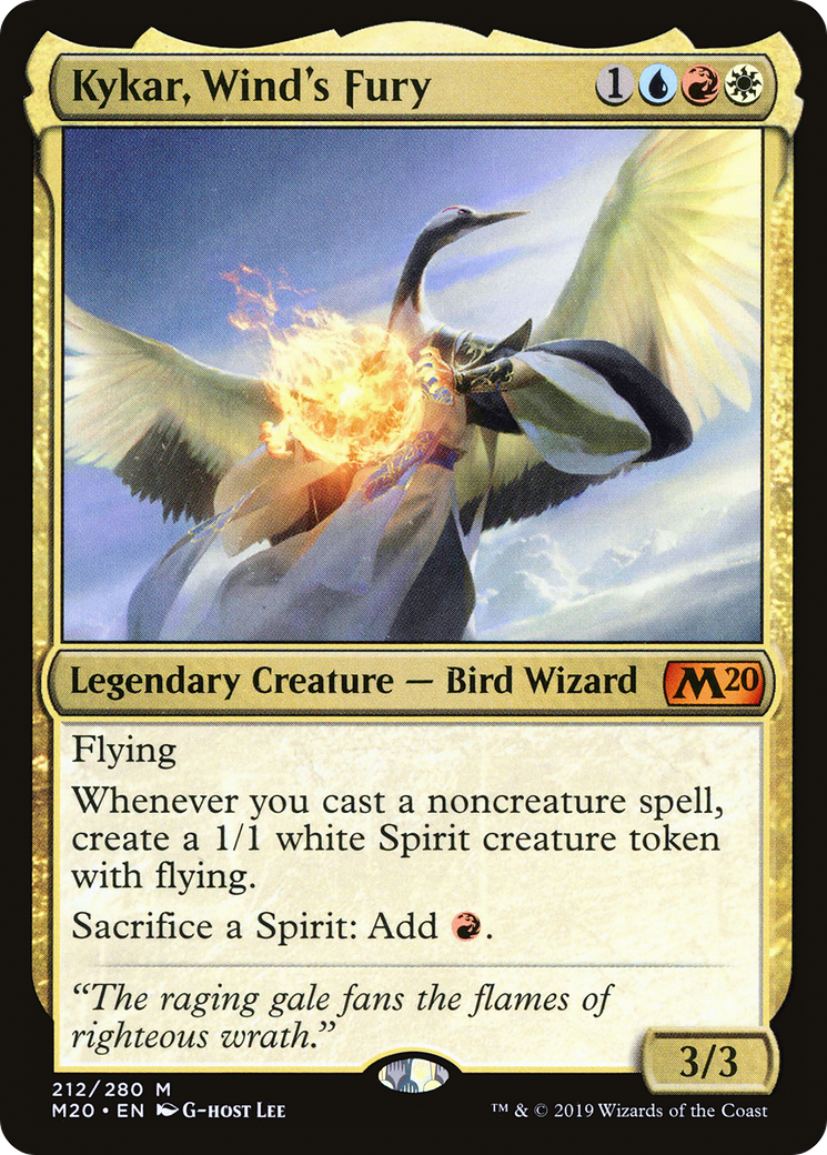 Kykar, Wind's Fury (M20-212) - Core Set 2020 Foil