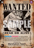 Marshall.D.Teach (093) (Wanted Poster) (OP09-093) - Emperors in the New World Foil